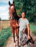 Elise Lambert intervenant au salon Normandy Horse Meet'Up au Pôle International du Cheval Longines-Deauville les 21 et 22 septembre 2023