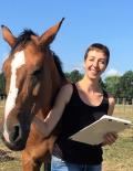 Alice Ruet intervenant au salon Normandy Horse Meet'Up au Pôle International du Cheval Longines-Deauville les 21 et 22 septembre 2023